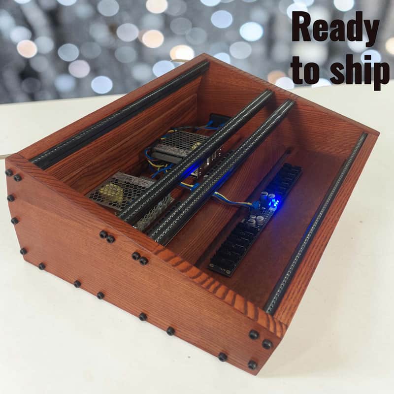 7U / 84hp Eurorack case EVA-slim • Rails + Threaded strips / | Reverb