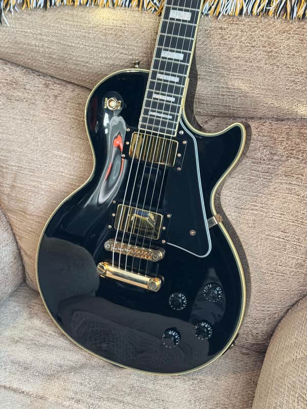 Epiphone Bjorn Gelotte Signature "Jotun" Les Paul Custom 2016 - 2019 - Ebony image 1