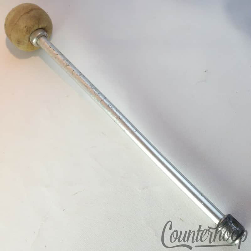 Ludwig 2331 Bass Drum Mallet Vintage 60s Marching Aluminum Stick Felt Head USA image 1