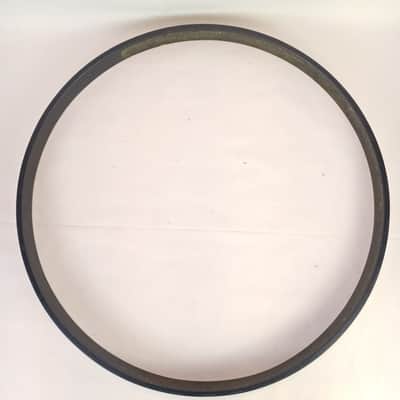 Pearl 24" Bass Drum Hoop Black Paint/White 7/8" Inlay 8-Ply Vintage x1 5/8"x3/8" image 4