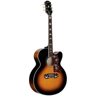 Epiphone J-200 Studio EC, Vintage Sunburst, with Gig Bag image 2