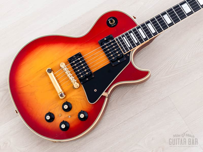 1973 Gibson Les Paul Custom Vintage Guitar Cherry Sunburst w/ T Tops, Case image 1