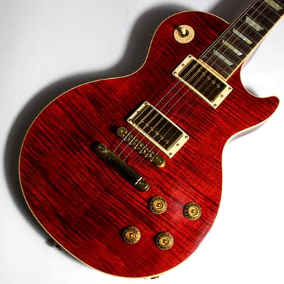 Gibson USA 50s Les Paul Standard Plus 2006 | Black Cherry Flametop Gold Hardware AA Top image 1