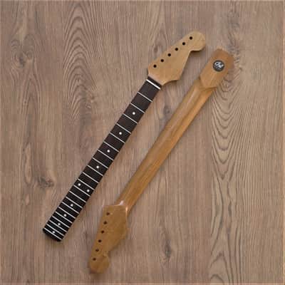 Immagine Stratocaster Roasted Maple and Rosewood Vintage Guitar Neck Nitro Satin 21 Fret Stainless Steel - Stainless Steel - Nitro Satin - 6