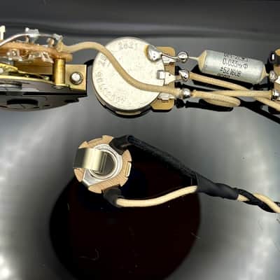 Fender Telecaster 3-way wiring harness upgrade for single coil neck and bridge pickups with 0.033uF paper in oil capacitor image 1