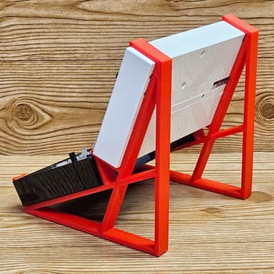 The Analog Source 2 Tier Red Desktop Stand for Korg Volca Beats Bass FM Keys Nubass Loop Mix Sample Synthesizer Mixer Drum Rhythm Machine Sampler image 3