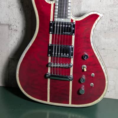B.C. Rich Eagle DLX 00's Archtop See Thru Red image 2
