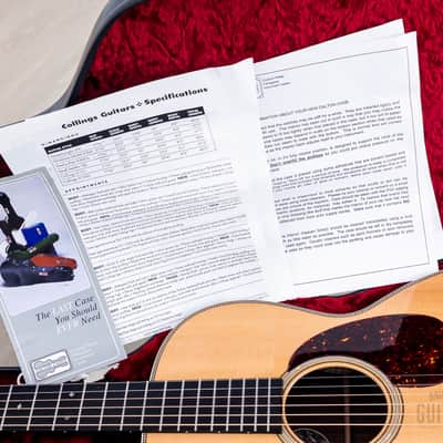 1993 Collings 0002H 12 Fret Long Scale Herringbone Acoustic Guitar, Near-Mint w/ Calton Flight Case image 19