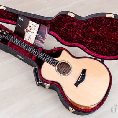 2023 Taylor Custom Grand Auditorium Acoustic Electric Guitar Trans Blue w/ Lutz Spruce + Quilted Maple image 20