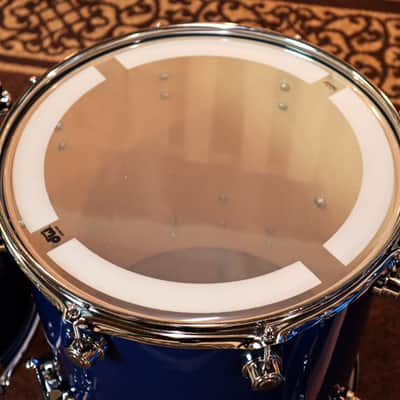 DW Performance Sapphire Blue Drum Set - 14x22,9x13,14x14,16x16 image 10