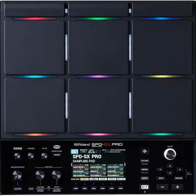 Roland SPD-SX PRO Flagship Sampling Drummers & Other Musicians | 9 Playing Surfaces, 8 External Trigger Inputs, Color Display, Customizable Pad LEDs, Onboard FX & More