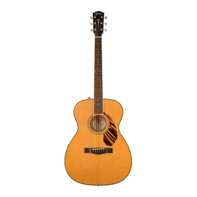 Fender PO-220E Orchestra 6-String Ovangkol Fingerboard Acoustic Guitar (Natural) image 1