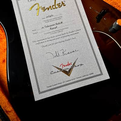 2011 Fender Todd Krause 72 Masterbuilt Thinline Tele image 19