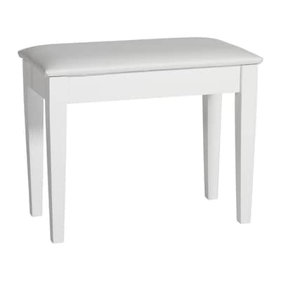Roland PB-450WH Fixed Height Music Storage Piano Bench Satin White image 2