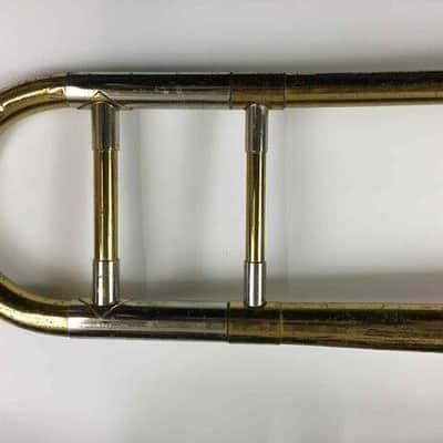 Buescher Aristocrat Brass Trombone, USA, Good Condition, with case & mouthpiece image 10