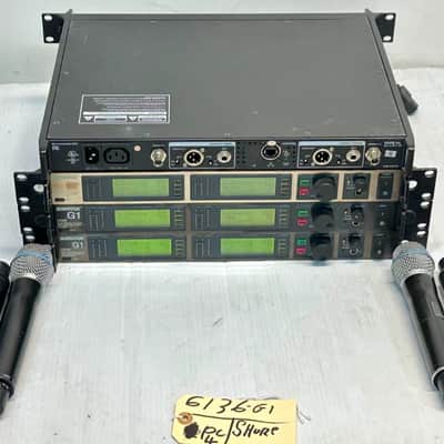 SHURE UR4D G1 470-530MHZ DUAL WIRELESS RECEIVER PACKAGE #PG (ONE) THS image 3