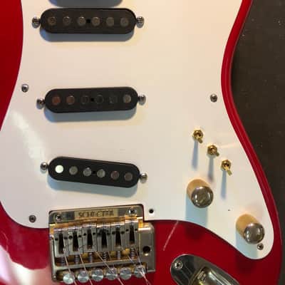 Schecter 1984 Dream Machine Type Stratocaster 1984 Aged Candy Apple Red image 4