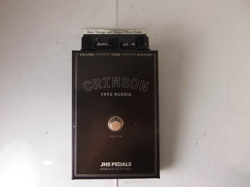JHS Crimson Legends of Fuzz Effects Pedal 1992 Russia Fuzz Face Free USA Ship image 1