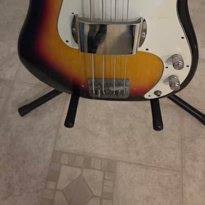 Hondo Telecaster Bass  Maxon pickup 1978 Sunburst image 7