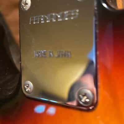 Fender killer! Clean Fernandes  Thin line tele 1993 - Sunburst image 6