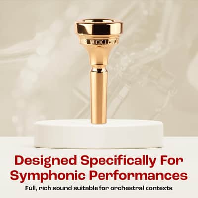 Denis Wick Classic Flugelhorn Mouthpiece 5884-4FL | Silver Plated | Large Shank image 7
