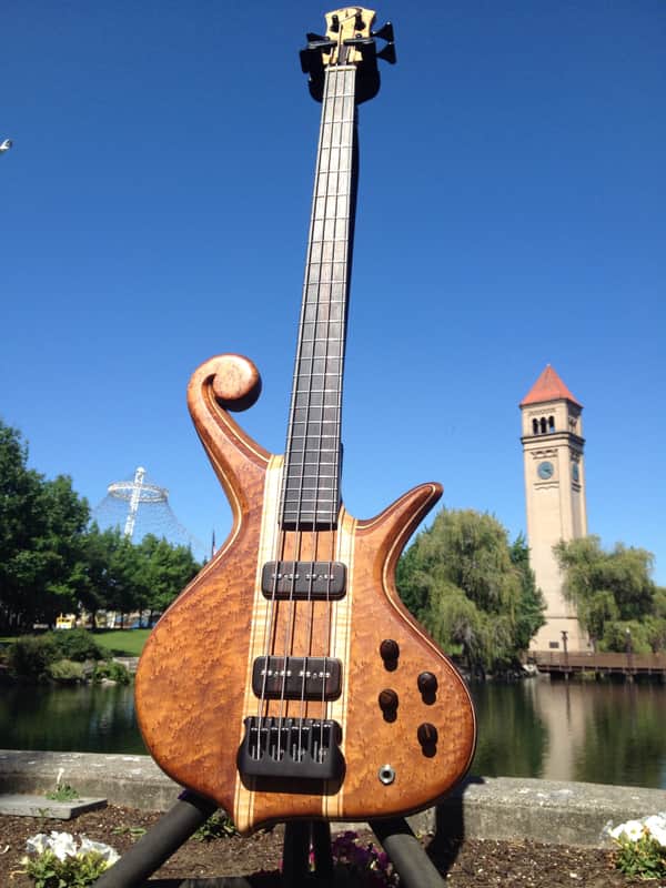 D Huff Guitars 4 String 32" Scroll Bass image 1