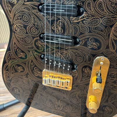 Fender James Burton US Signature Telecaster 1990 - 2006 - Black with Gold Paisley image 4