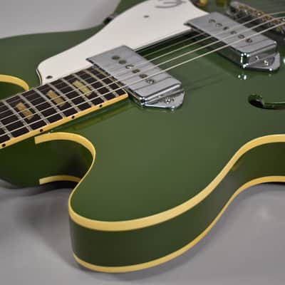 1966 Epiphone Casino Olive Drab Hollowbody Refin w/Bag image 9
