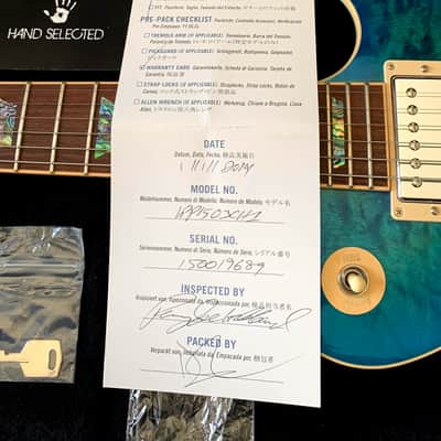 WOW! Rare Book Matched 2015 Gibson Les Paul Standard Premium Quilt Ocean Water Candy AAA Hand Selected Abalone Inlays VIDEO! image 20