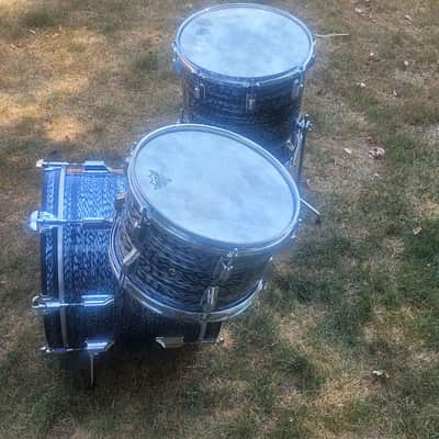 Rogers Holiday / Headliner 18” Bop set Late 60's - Black Onyx image 6