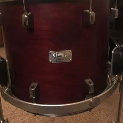 Orange County Drum & Percussion OCDP USA 6-piece drum kit 2002 Burgundy Satin image 6