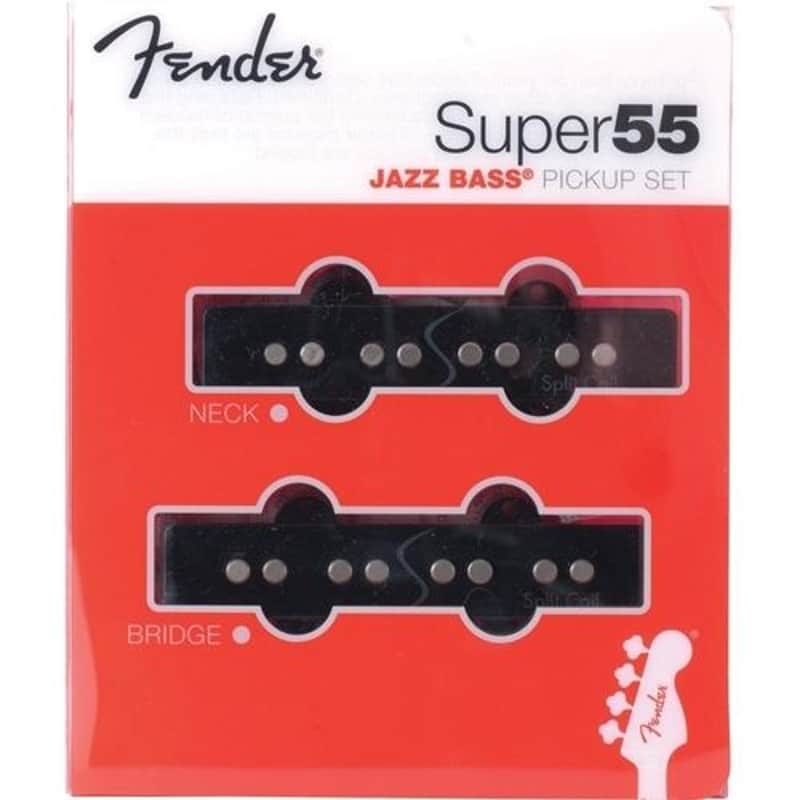 Fender SUPER55 SPLIT COIL JAZZ BASS PICKUP SET, staggered - 2010s image 1