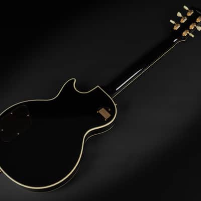 2021 Gibson Custom Shop Historic '57 Les Paul Custom Black Beauty Reissue - Ebony VOS | USA Vintage Long Neck Tenon No Weight Relief 4.18kg | CoA OHSC image 13