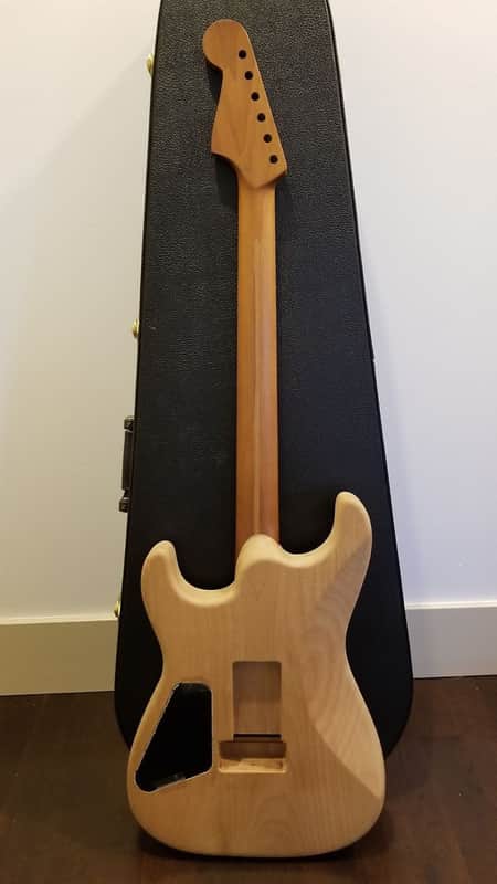 Musikraft Warmoth USACG Custom Roasted Strat 24 Fret Set Neck | Reverb
