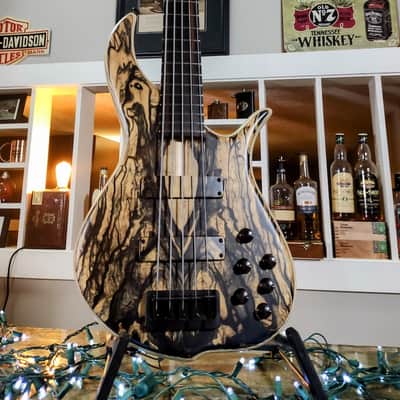 F Bass BN5 Pale Moon Ebony Top with Matching Headstock image 7
