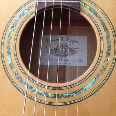 2020 Darren Hippner Shivam Acoustic Guitar Luthier Sitka Spruce OM Auditorium Model Waverly OHSC USA image 3