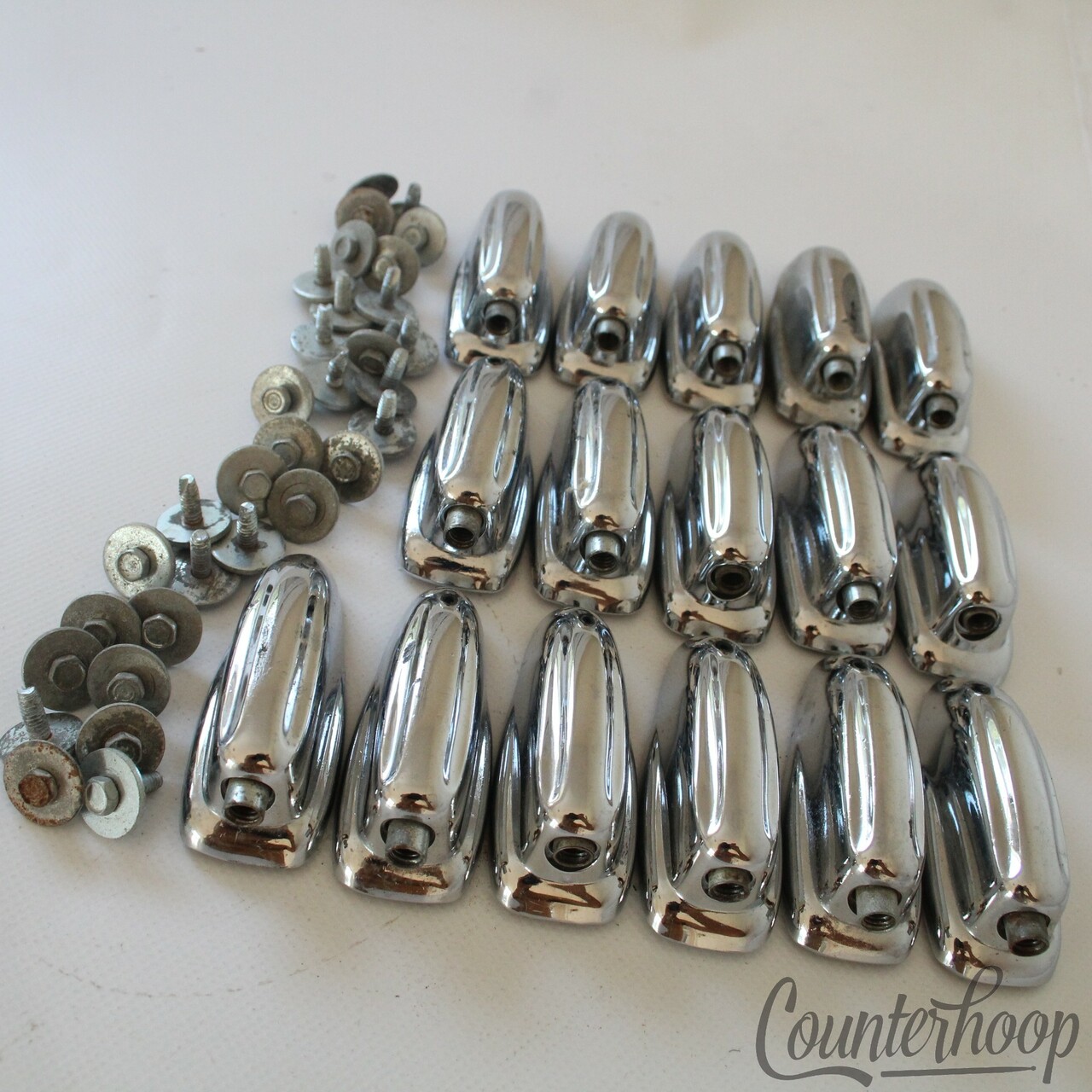 Slingerland 16x Sound King Lugs Bass Drum Chrome Set Parts Vintage 60s-70s USA* — main photograph