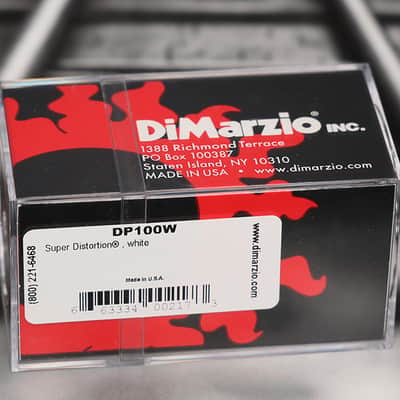 DiMarzio DP100W Super Distortion Humbucker - White / Standard Spacing image 2