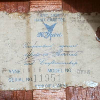 1976 Yairi D18 Replica DY18 All Solid Guitar Japan Vintage Natural+Vintage Hard Case image 21