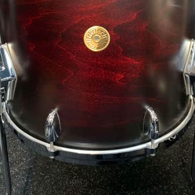 Gretsch USA Custom 4-Piece 10/12/16/22 Drum Kit Set in Satin Dark Chestnut Duco w/ Double-Tom Holder image 7