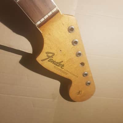 1966 FENDER STRATOCASTER NECK USA with BOUND FINGERBOARD a la RY COODER image 12