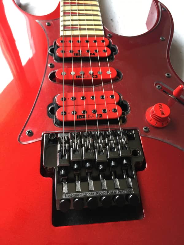 Vintage 1991 Ibanez RG770 DX Candy Apple Red Dimarzio USA Pickups jem RG550 Japan MIJ image 1