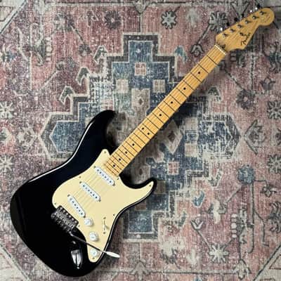 2005 Fender Eric Clapton Stratocaster Signature Artist Series Blackie Black Electric Guitar W/ Original Tweed Hardshell Case! image 3
