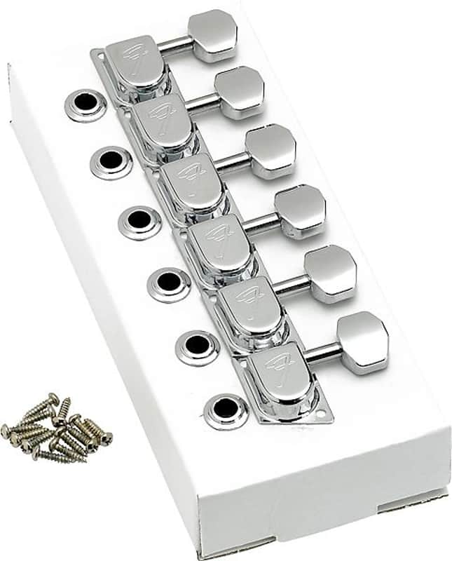 Fender 099-0822-100 '70s Stratocaster/Telecaster "F" Tuning Heads (6) image 1