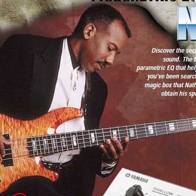 Yamaha BB Nathan East Signature 1 1995 Circa Gloss Amber Bust image 2