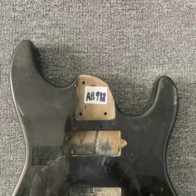 Black HH Electric Guitar Body with Tremolo Route image 5