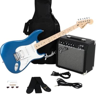 Squier Affinity Series Stratocaster HSS Pack - Lake Placid Blue image 2