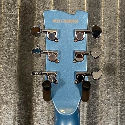 Westcreek Guitars 333 Semi Hollow Body Double Cutaway Blue #0018 Used image 6