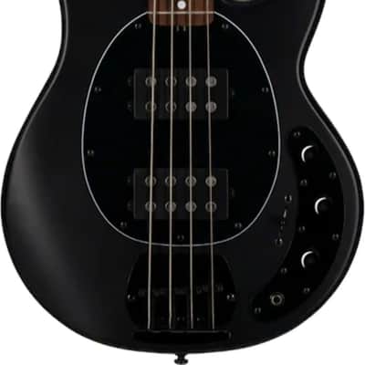 Sterling StingRay HH RAY4HH 4-String Bass Guitar, Jatoba Fingerboard, Stealth Black image 2