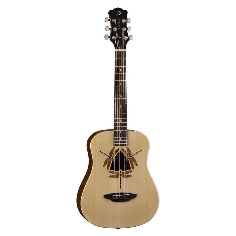 Luna SAF-DF-NAT Safari Dragonfly 3/4-Size Travel Guitar Natural image 1